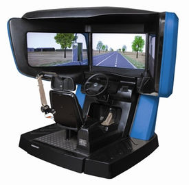 Driver training simulator , city driving simulation with 3 screens