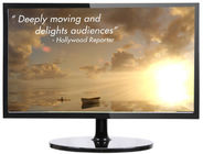 19 " Wide Screen Super Slim HD LCD NTSC TV With High Resolution