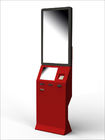 Card / Ticket Vending Kiosk Dual Touch Screen With Extra Singage LCD Display